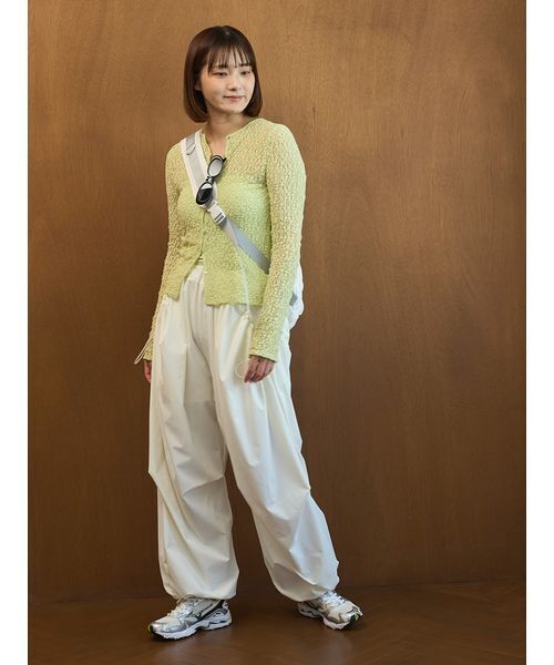 emmi(エミ)の「2wayストレッチレースカットソー(Tシャツ/カットソー・レディース・オフホワイト/オレンジ/ライム/ブラック・F)」の10枚目の写真