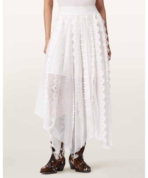 ALLSAINTS(オールセインツ)の「VASHTIE LACE MAXI SKIRT | VASHTIE レース マキシ スカート(スカート・レディース・ホワイト・4/6/8/10)」の2枚目の写真