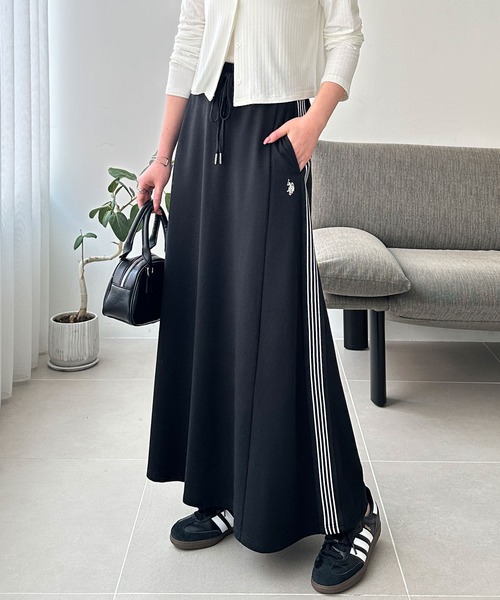 U.S. POLO ASSN.（ユーエスポロアッスン）の「GeeRA別注【U.S. POLO ASSN.】サイドラインスカート（スカート・レディース・ブラック/グレー・SMALL/MEDIUM/LARGE/X-LARGE）」の3枚目の写真