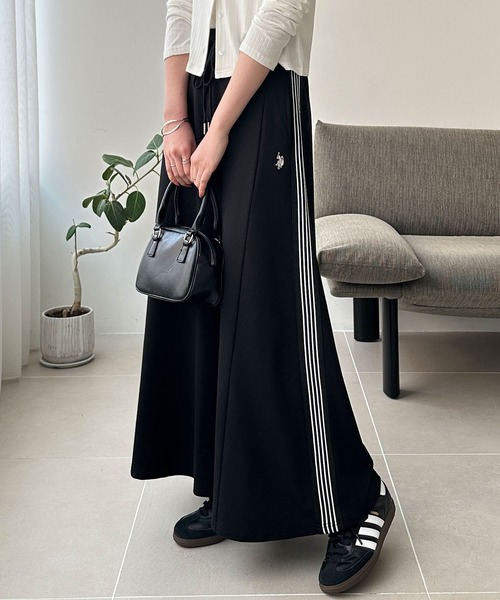 U.S. POLO ASSN.（ユーエスポロアッスン）の「GeeRA別注【U.S. POLO ASSN.】サイドラインスカート（スカート・レディース・ブラック/グレー・SMALL/MEDIUM/LARGE/X-LARGE）」の4枚目の写真