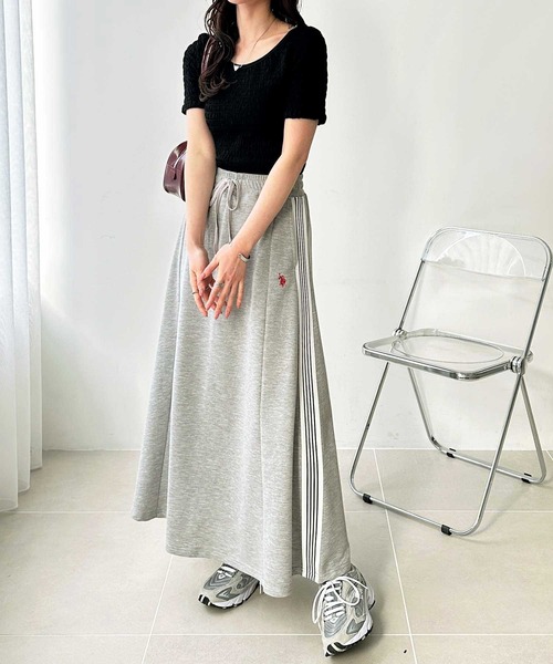 U.S. POLO ASSN.（ユーエスポロアッスン）の「GeeRA別注【U.S. POLO ASSN.】サイドラインスカート（スカート・レディース・ブラック/グレー・SMALL/MEDIUM/LARGE/X-LARGE）」の16枚目の写真