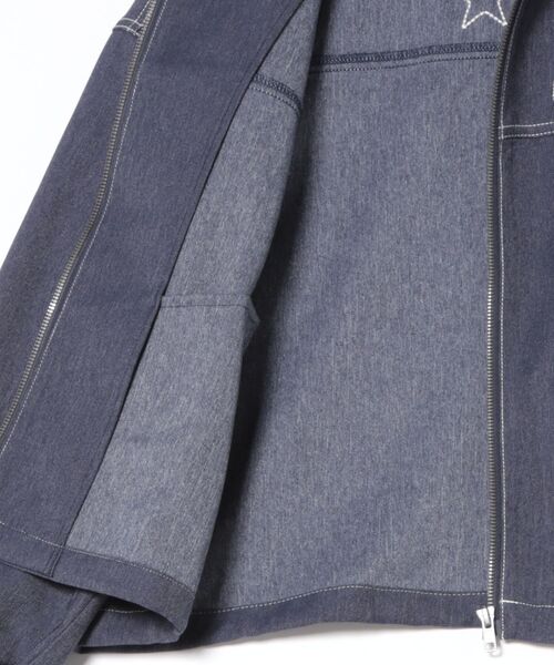 CONVERSE(コンバース)の「SYNTHETIC DENIM JACKET L / シンセティックデニムジャケットL(その他アウター・レディース・ネイビー・S/M/L)」の6枚目の写真