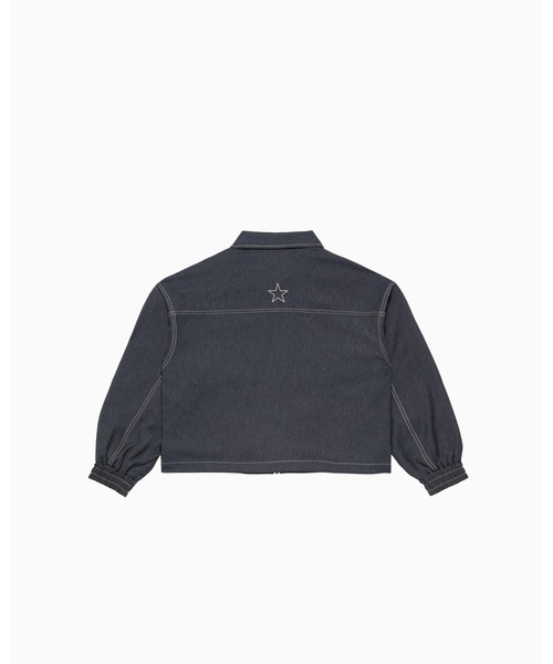 CONVERSE(コンバース)の「SYNTHETIC DENIM JACKET L / シンセティックデニムジャケットL(その他アウター・レディース・ネイビー・S/M/L)」の2枚目の写真
