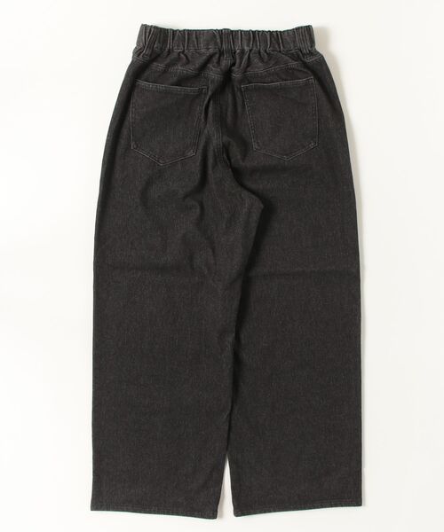 TIGORA（ティゴラ）の「ティゴラ TIGORA UVカットデニムワイドパンツ（デニムパンツ・レディース・サックスブルー/ブラック/ピンク・S/M/L/XL）」の4枚目の写真