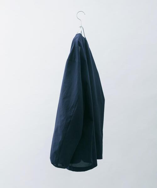 EKAL(エカル)の「『吸水速乾/通気性/軽量』DOT AIR NO COLLOR CARDIGAN(カーディガン/ボレロ・メンズ・ブラック/オレンジ系その他/ネイビー・LARGE/MEDIUM)」の5枚目の写真