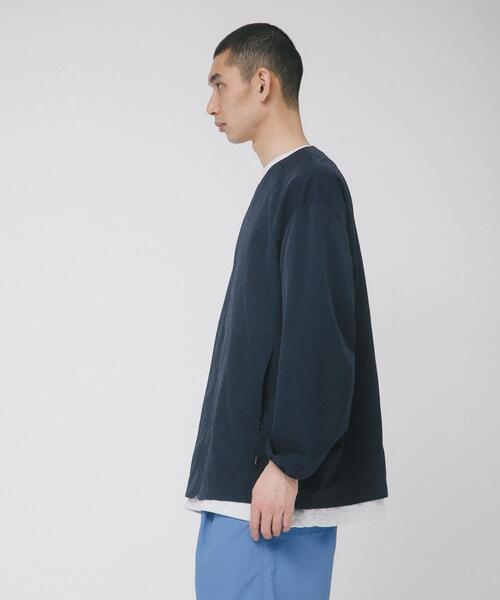 EKAL（エカル）の「DOT AIR NO COLLOR CARDIGAN（カーディガン/ボレロ・メンズ・ブラック/オレンジ系その他/ネイビー・LARGE/MEDIUM）」の21枚目の写真