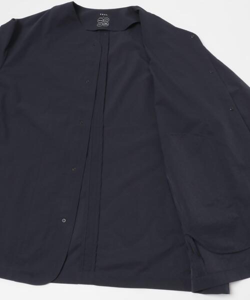 EKAL(エカル)の「『吸水速乾/通気性/軽量』DOT AIR NO COLLOR CARDIGAN(カーディガン/ボレロ・メンズ・ブラック/オレンジ系その他/ネイビー・LARGE/MEDIUM)」の19枚目の写真