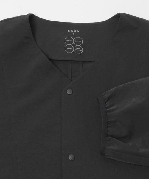 EKAL（エカル）の「DOT AIR NO COLLOR CARDIGAN（カーディガン/ボレロ・メンズ・ブラック/オレンジ系その他/ネイビー・LARGE/MEDIUM）」の8枚目の写真