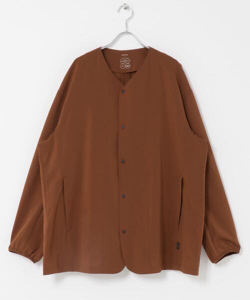 吸水速乾/通気性/軽量』DOT AIR NO COLLOR CARDIGAN（カーディガン