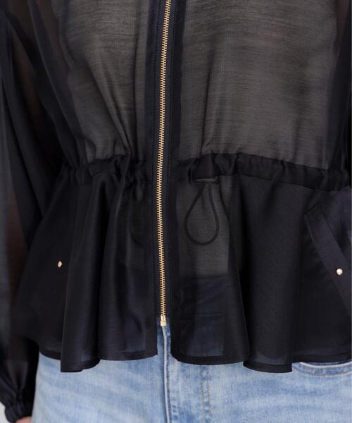 PROPORTION BODY DRESSING（プロポーションボディドレッシング）の「ドロストシアーブルゾン / 1216155401（ブルゾン・レディース・パープル/ホワイト系その他/ブラック・FREE）」の5枚目の写真