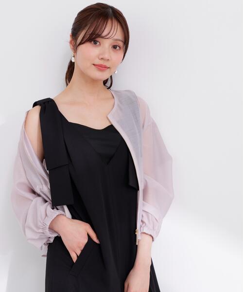 PROPORTION BODY DRESSING（プロポーションボディドレッシング）の「ドロストシアーブルゾン / 1216155401（ブルゾン・レディース・パープル/ホワイト系その他/ブラック・FREE）」の21枚目の写真