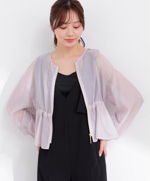 PROPORTION BODY DRESSING（プロポーションボディドレッシング）の「ドロストシアーブルゾン / 1216155401（ブルゾン・レディース・パープル/ホワイト系その他/ブラック・FREE）」の22枚目の写真
