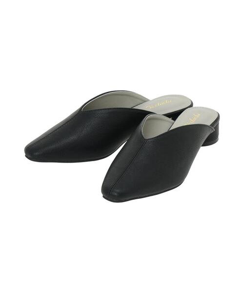 Te chichi(テチチ)の「スリットカットミュール(パンプス・レディース・オフホワイト/ブラック・37/38)」の5枚目の写真