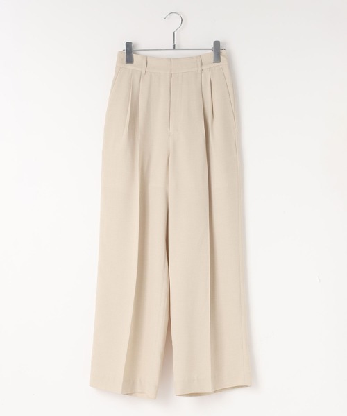 LOWRYS FARM（ローリーズファーム）の「バスケットワイドパンツ 637610（スラックス・レディース・ブラウン/アイボリー/ブルー/チャコールグレー/ベージュ・LARGE/MEDIUM/SMALL）」の19枚目の写真