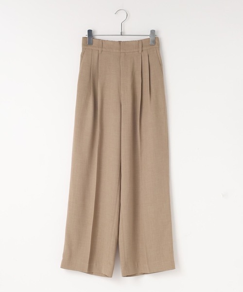 LOWRYS FARM（ローリーズファーム）の「バスケットワイドパンツ 637610（スラックス・レディース・ブラウン/アイボリー/ブルー/チャコールグレー/ベージュ・LARGE/MEDIUM/SMALL）」の21枚目の写真