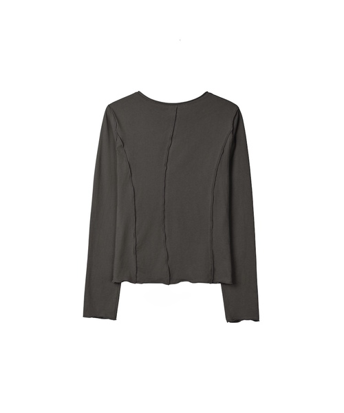 LETOILE(レトワール)の「ホールTシャツ(Tシャツ/カットソー・レディース・チャコール/Beige/ホワイト・FREE)」の2枚目の写真