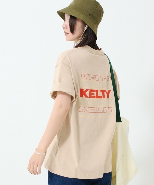 KELTY(ケルティ)の「バックタイポロゴS/Sティーシャツ(Tシャツ/カットソー・レディース・グレー/ベージュ/ホワイト/ネイビー/ブラック・M/L/S/XL)」の19枚目の写真