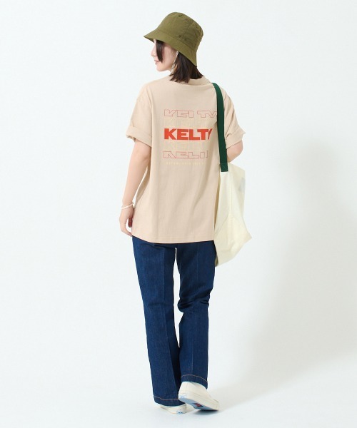 KELTY(ケルティ)の「バックタイポロゴS/Sティーシャツ(Tシャツ/カットソー・レディース・グレー/ベージュ/ホワイト/ネイビー/ブラック・M/L/S/XL)」の20枚目の写真