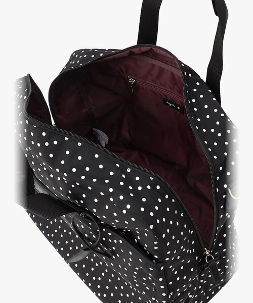 agnes b.（アニエスベー）の「ナイロン 2way ラージ ボストンバッグ "My bag" RAT01-02（ボストンバッグ・レディース・ブラック・FREE）」の4枚目の写真