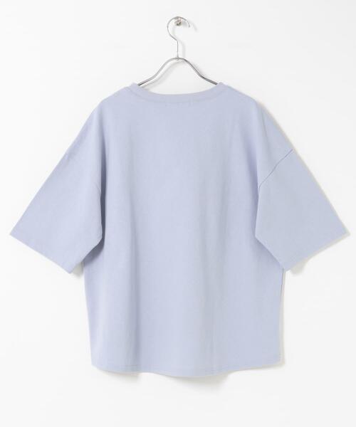 URBAN RESEARCH Sonny Label(アーバンリサーチサニーレーベル)の「コットンハーフスリーブプルオーバー(Tシャツ/カットソー・レディース・ブルー/チャコールグレー/ベージュ・FREE)」の4枚目の写真