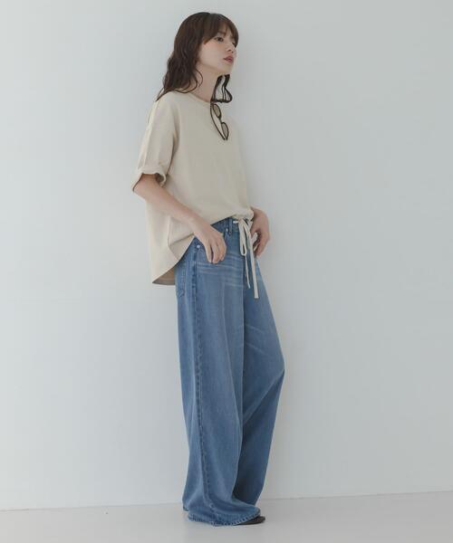 URBAN RESEARCH Sonny Label(アーバンリサーチサニーレーベル)の「コットンハーフスリーブプルオーバー(Tシャツ/カットソー・レディース・ブルー/チャコールグレー/ベージュ・FREE)」の12枚目の写真