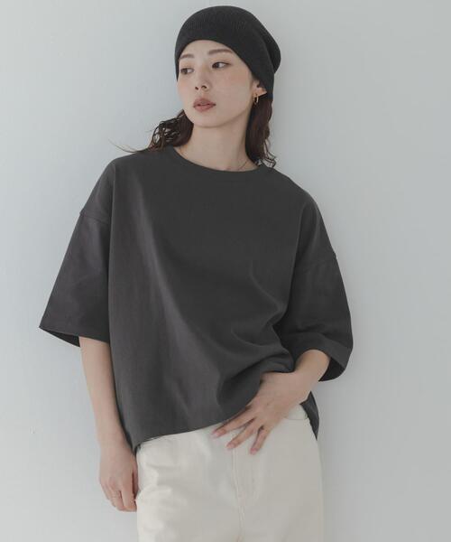 URBAN RESEARCH Sonny Label(アーバンリサーチサニーレーベル)の「コットンハーフスリーブプルオーバー(Tシャツ/カットソー・レディース・ブルー/チャコールグレー/ベージュ・FREE)」の15枚目の写真