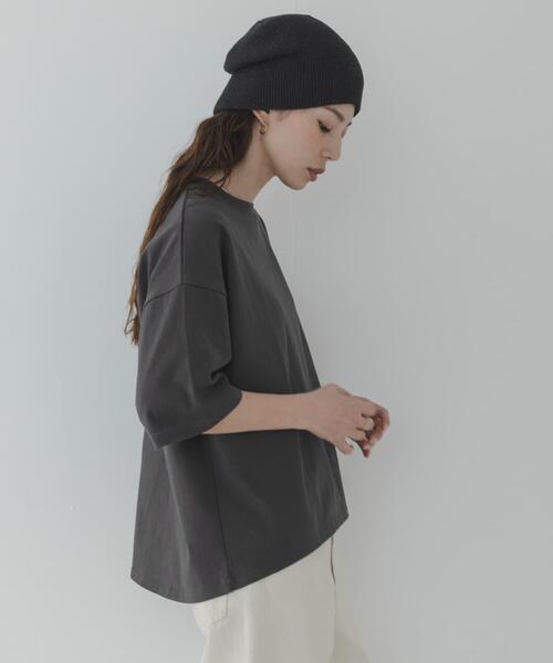 URBAN RESEARCH Sonny Label(アーバンリサーチサニーレーベル)の「コットンハーフスリーブプルオーバー(Tシャツ/カットソー・レディース・ブルー/チャコールグレー/ベージュ・FREE)」の17枚目の写真
