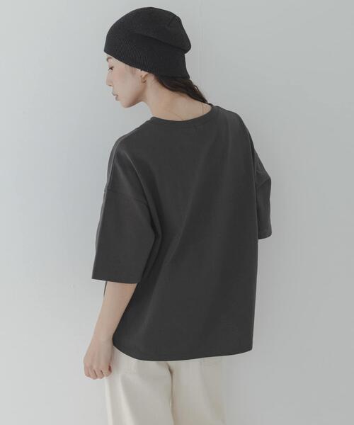 URBAN RESEARCH Sonny Label(アーバンリサーチサニーレーベル)の「コットンハーフスリーブプルオーバー(Tシャツ/カットソー・レディース・ブルー/チャコールグレー/ベージュ・FREE)」の18枚目の写真