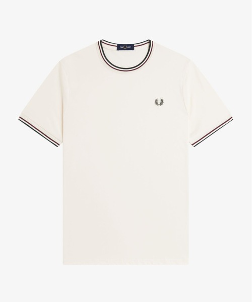 FRED PERRY(フレッドペリー)の「TWIN TIPPED T-SHIRT M1588V 84A(Tシャツ/カットソー・メンズ・ホワイト・X-LARGE/LARGE/MEDIUM)」の1枚目の写真