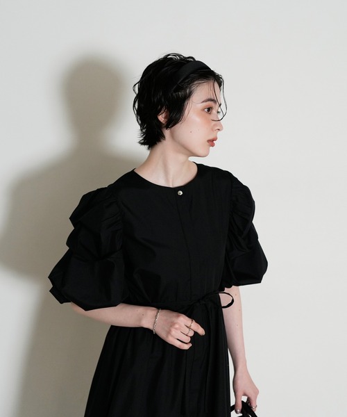 セール】【ZOZO限定】ボリュームタックスリーブワンピース（ワンピース