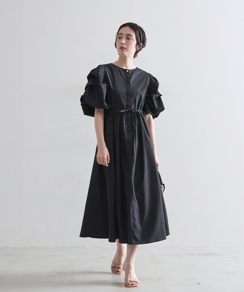 セール】【ZOZO限定】ボリュームタックスリーブワンピース（ワンピース