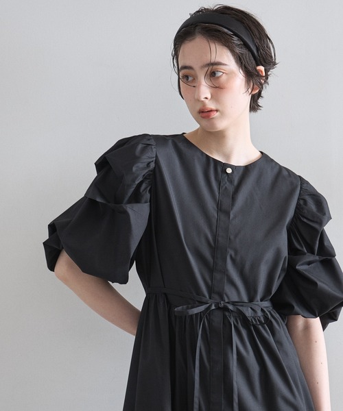 セール】【ZOZO限定】ボリュームタックスリーブワンピース（ワンピース