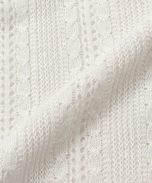 MACKINTOSH LONDON（マッキントッシュ ロンドン）の「【婦人画報4月号掲載】ラスターリネンニットベスト（ベスト・レディース・ライトグレー・38）」の11枚目の写真