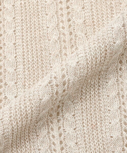 MACKINTOSH LONDON（マッキントッシュ ロンドン）の「【婦人画報4月号掲載】ラスターリネンニットベスト（ベスト・レディース・ライトグレー・38）」の12枚目の写真