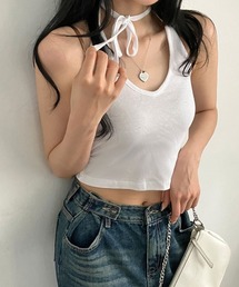 Emilie（エミリー）の「バックリボンホルターネックタンク（キャミソール）」