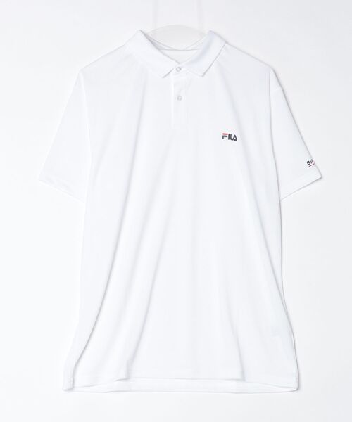 FILA（フィラ）の「フィラ FILA  ショートスリーブポロシャツ（ポロシャツ・メンズ・ブラック/ホワイト/ネイビー・M/L/LL/3L）」の2枚目の写真