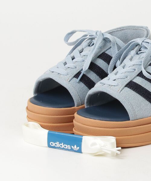 adidas(アディダス)の「ガゼル ボールド サンダル / GAZELLE BOLD SANDALS / アディダスオリジナルス adidas Originals 厚底サンダル(サンダル・レディース・ブルー/ブラック・25.5cm/24.5cm/23.5cm/22.5cm/28.5cm/27.5cm/26.5cm)」の3枚目の写真