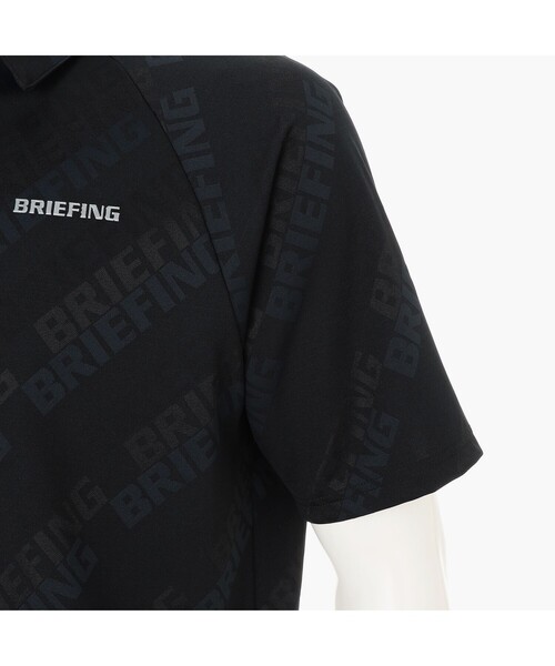 BRIEFING(ブリーフィング)の「【BRIEFING GOLF/ブリーフィングゴルフ】MS SHADOW LOGO JQ SHIRT RF(ポロシャツ・メンズ・ホワイト/グレー・L/M)」の3枚目の写真