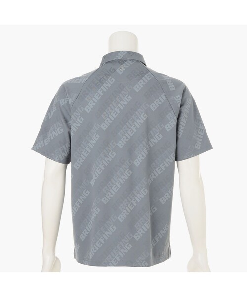 BRIEFING(ブリーフィング)の「【BRIEFING GOLF/ブリーフィングゴルフ】MS SHADOW LOGO JQ SHIRT RF(ポロシャツ・メンズ・ホワイト/グレー・L/M)」の8枚目の写真