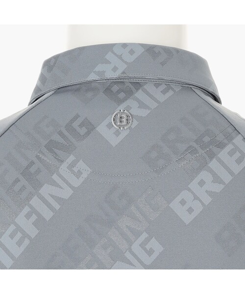 BRIEFING(ブリーフィング)の「【BRIEFING GOLF/ブリーフィングゴルフ】MS SHADOW LOGO JQ SHIRT RF(ポロシャツ・メンズ・ホワイト/グレー・L/M)」の9枚目の写真
