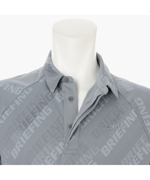 BRIEFING(ブリーフィング)の「【BRIEFING GOLF/ブリーフィングゴルフ】MS SHADOW LOGO JQ SHIRT RF(ポロシャツ・メンズ・ホワイト/グレー・L/M)」の11枚目の写真