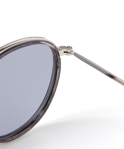 BAYFLOW（ベイフロー）の「ラウンドメタルサングラス（ユニセックス）（サングラス・レディース・ライトグレー/イエロー・FREE）」の6枚目の写真