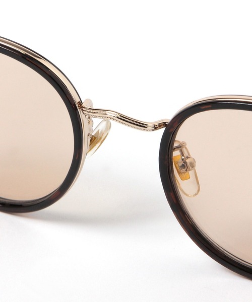 BAYFLOW（ベイフロー）の「ラウンドメタルサングラス（ユニセックス）（サングラス・レディース・ライトグレー/イエロー・FREE）」の10枚目の写真