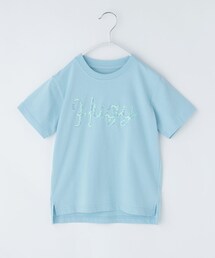THE SHOP TK （ザ ショップ ティーケー ）の「天竺アソートプリント半袖Tシャツ 幾何学アート、スパンコール、飛行機（Tシャツ/カットソー）」