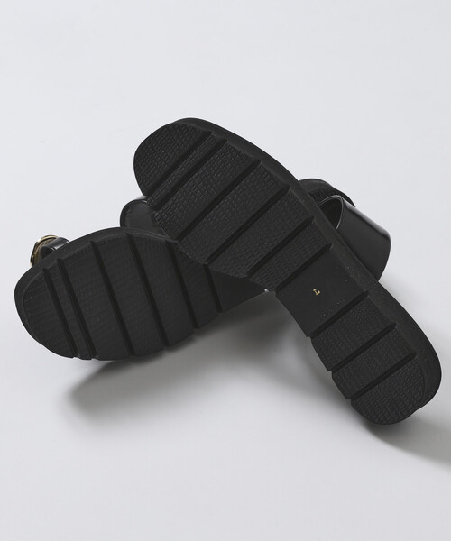 ATELIER BRUGGE（アトリエブルージュ）の「ATELIER BRUGGE/アトリエブルージュ メタルプレート フラット トングサンダル / 2.5cmソール (22.5cm～24.5cmサイズ展開)（サンダル・レディース・レオパード/ブラック・SMALL/MEDIUM/LARGE）」の16枚目の写真