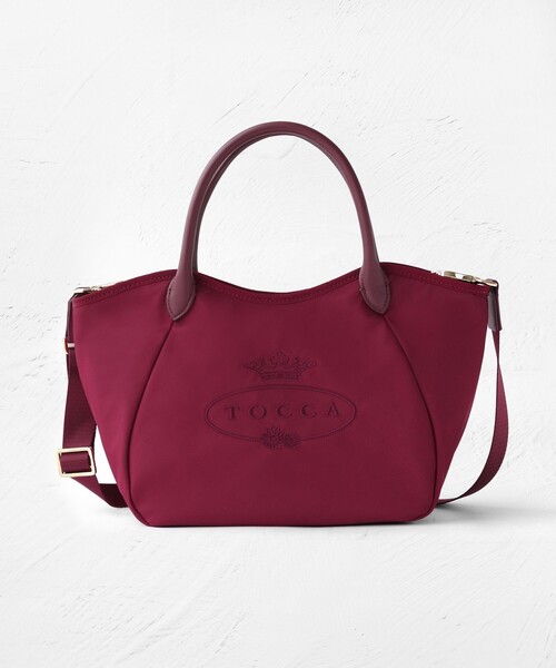 TOCCA(トッカ)の「TOUCH OF CRESTA NYLON TOTE ナイロントートバッグ(トートバッグ・レディース・レッド系/ライトグレー系/ネイビー系/ブラック系・F)」の4枚目の写真