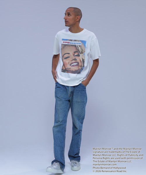 ADPOSION(アドポーション)の「【Marilyn Monroe / マリリン・モンロー】フォトプリントクルーネックTシャツ(Tシャツ/カットソー・レディース・グレー系1/ホワイト系1/ホワイト系2/グレー系2・MEDIUM/LARGE/X-LARGE)」の8枚目の写真
