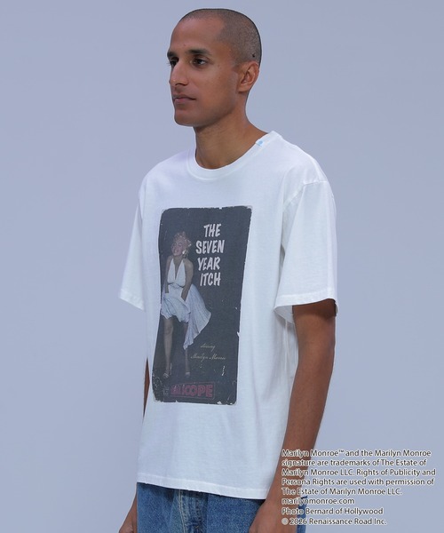 ADPOSION(アドポーション)の「【Marilyn Monroe / マリリン・モンロー】フォトプリントクルーネックTシャツ(Tシャツ/カットソー・レディース・グレー系1/ホワイト系1/ホワイト系2/グレー系2・MEDIUM/LARGE/X-LARGE)」の12枚目の写真