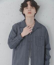 SENSE OF PLACE by URBAN RESEARCH | スラブストライプオープンカラーシャツ(シャツ/ブラウス)