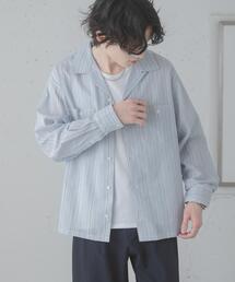 SENSE OF PLACE by URBAN RESEARCH | スラブストライプオープンカラーシャツ(シャツ/ブラウス)